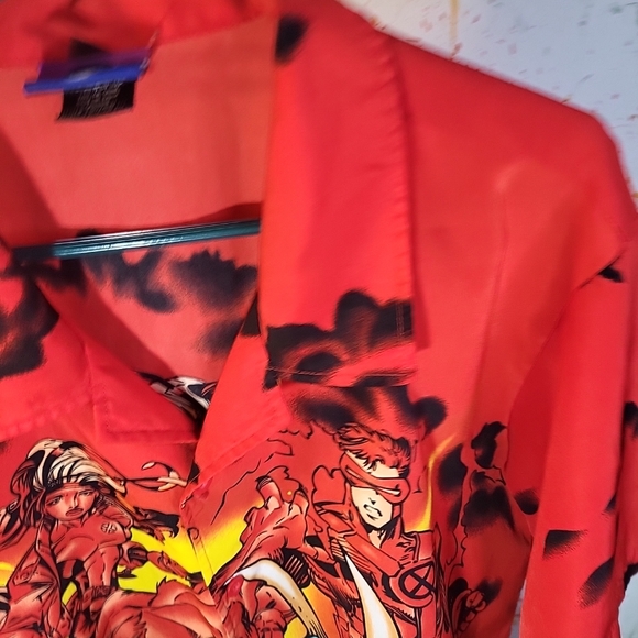 Vintage Y2K X-men Button Shirt  Men Size M Single Stich - Picture 4 of 8